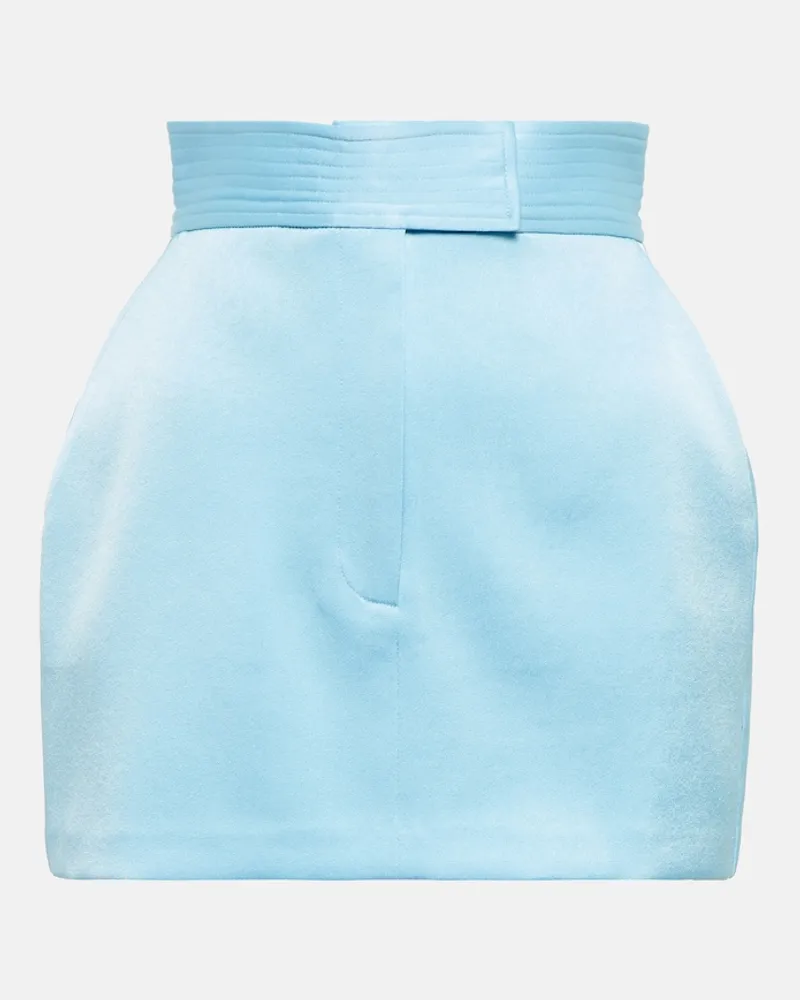 Alex Perry Minigonna Lark in crÃªpe di raso Blu