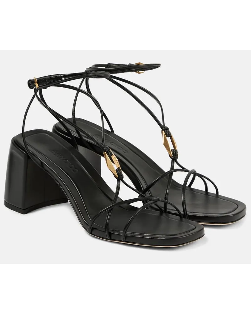 Jimmy Choo Sandali Onyxia 70 in pelle Nero