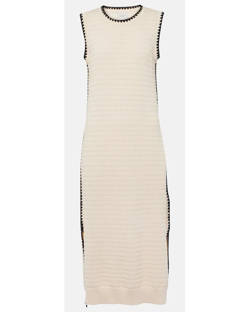 Varley Abito midi Dwight in maglia di cotone Neutro