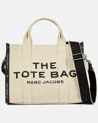 Marc Jacobs Borsa The Medium in canvas jacquard Beige