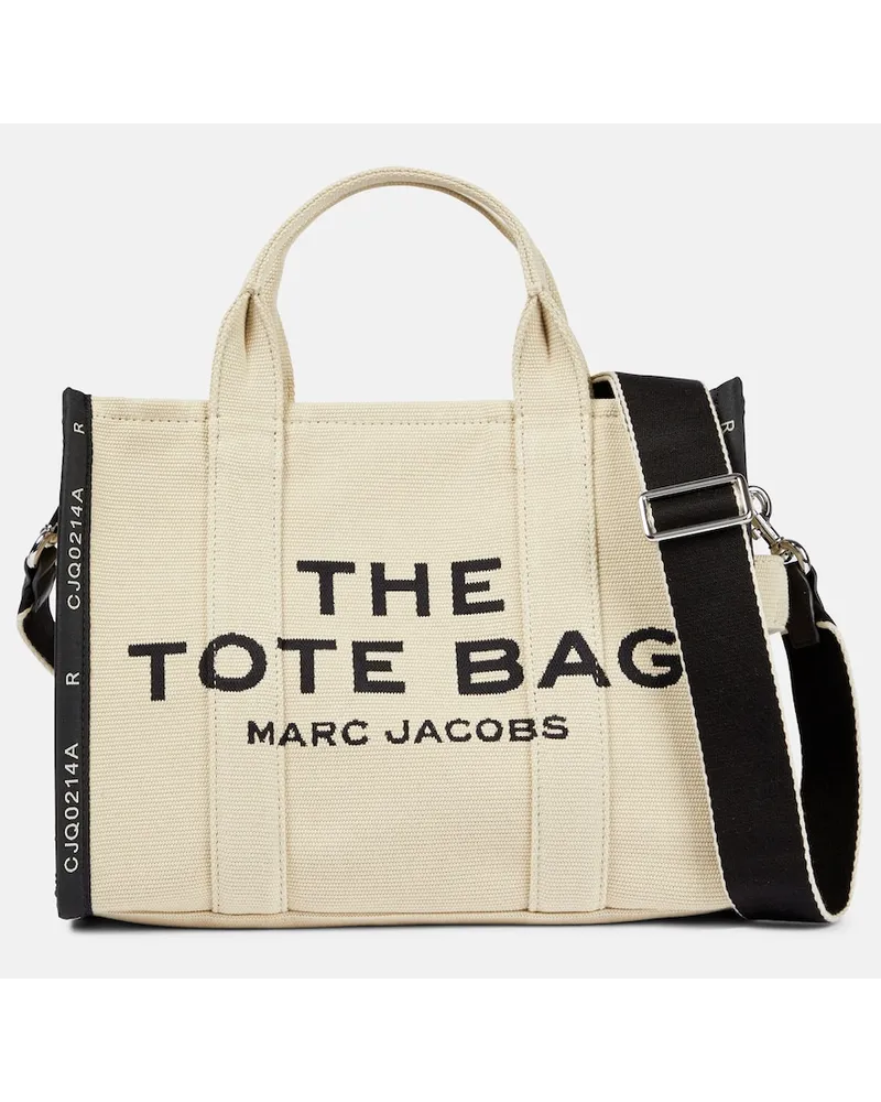 Marc Jacobs Borsa The Medium in canvas jacquard Beige