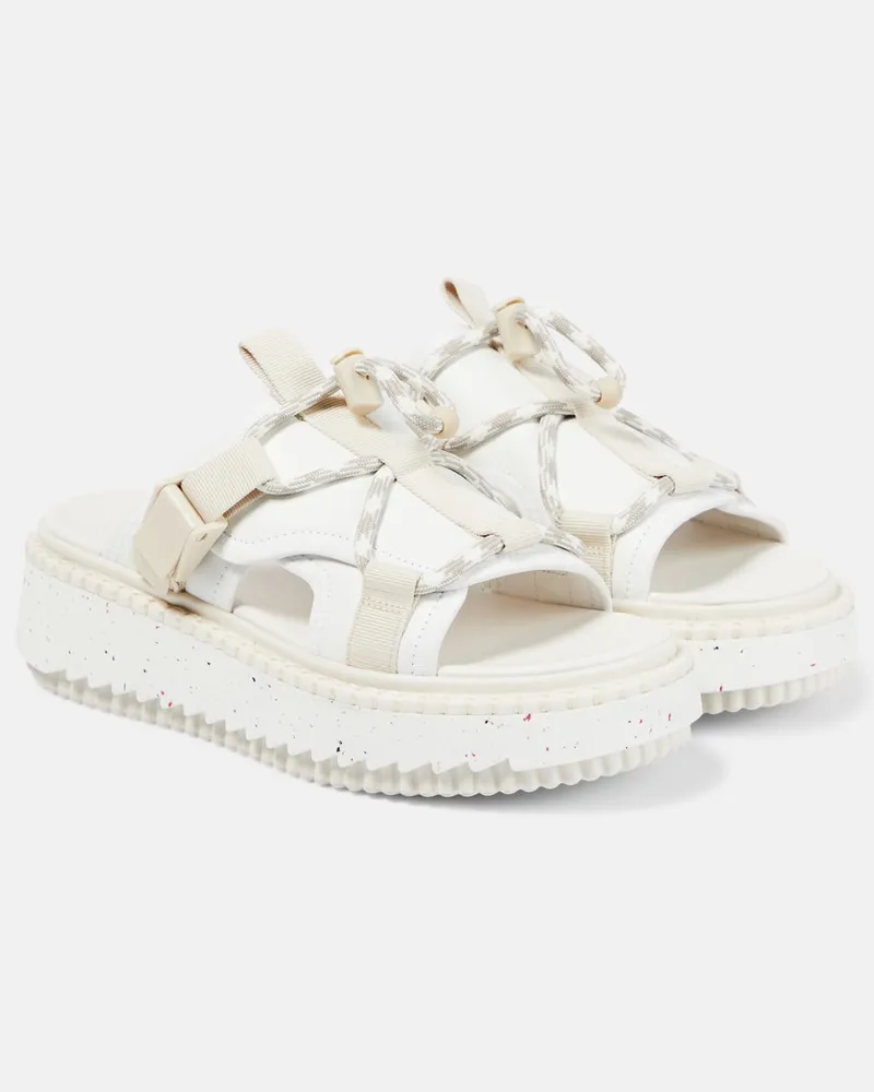 Chloé ChloÃ© Sandali Lilli in pelle Bianco