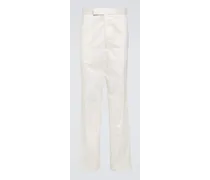Pantaloni chino in cotone a vita alta