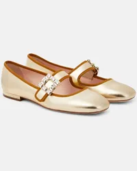 Roger Vivier Ballerine Très Vivier in pelle Oro