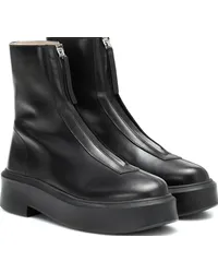 The Row Stivaletti Zipped 1 in pelle Nero