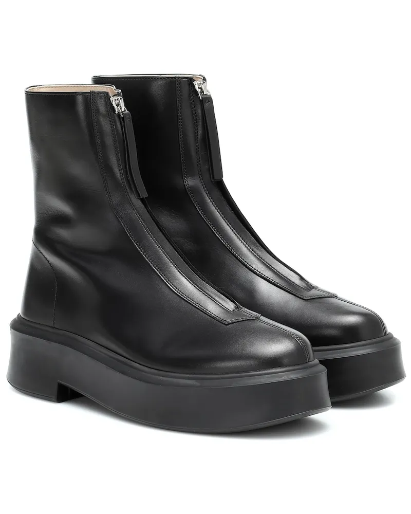 The Row Stivaletti Zipped 1 in pelle Nero