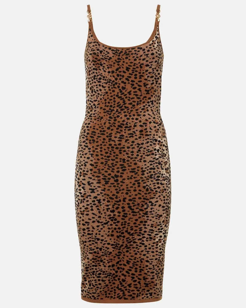 Versace Abito midi Medusa â95 in maglia Marrone