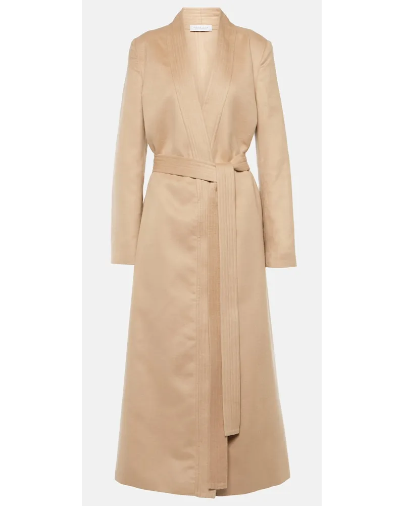 Gabriela Hearst Cappotto Devon in seta Beige