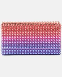 Amina Muaddi Clutch Super Amini Paloma Mini con cristalli Multicolore