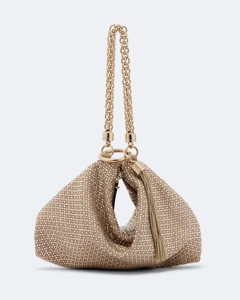 Jimmy Choo Clutch Callie Medium Beige
