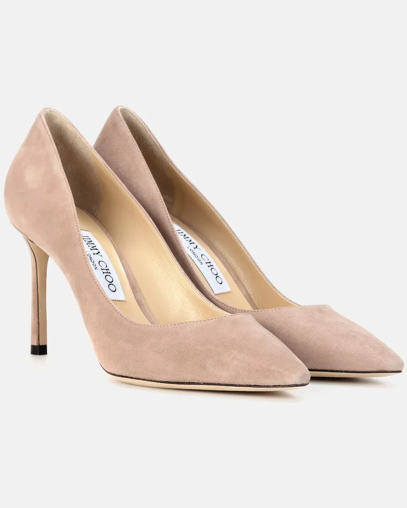Jimmy Choo Pumps Romy 85 in suede Beige