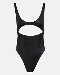 Thierry Mugler Costume intero con cut-out Nero