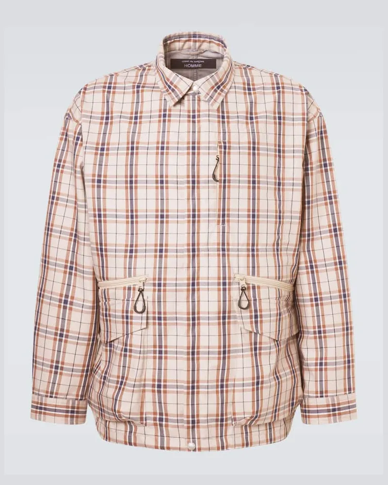 Comme des Garçons Comme des GarÃ§ons Homme Giacca in misto cotone a quadri Beige