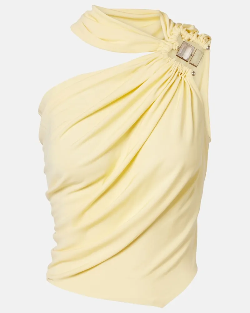 Christopher Esber Top in jersey Giallo