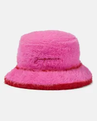 Jacquemus Cappello da pescatore Le Bob Neve Rosa