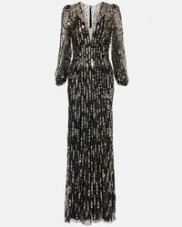 Jenny Packham Abito lungo Moondance Nero