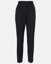 Dolce & Gabbana Pantaloni da smoking in misto seta Nero