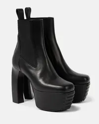 Rick Owens Stivaletti Porterville Beatle Banana in pelle Nero