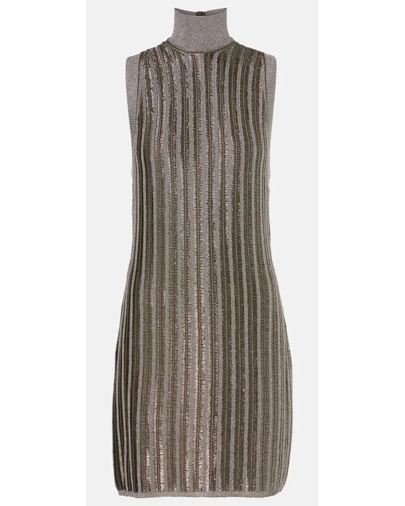 Tom Ford Abito corto in misto lana Verde