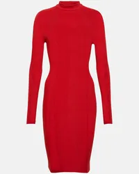 Wolford x Simkhai - Miniabito in jersey con logo Rosso