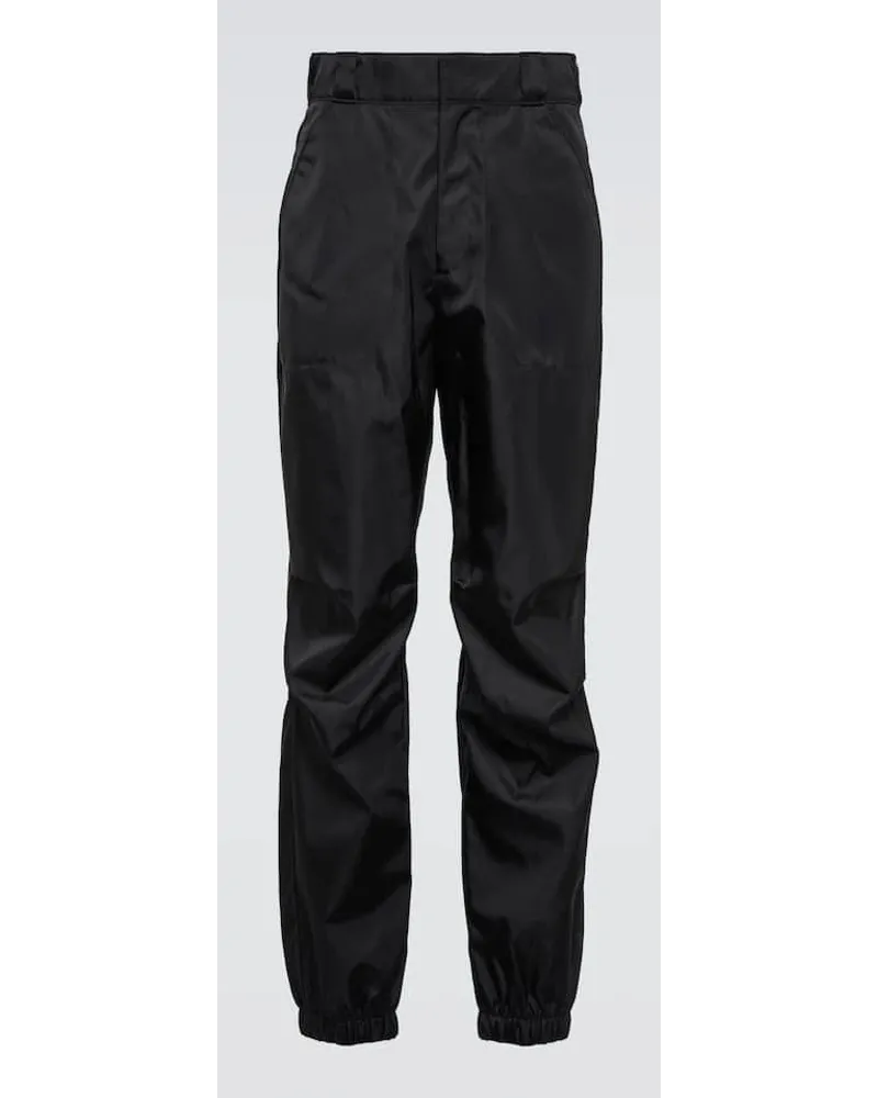Prada Pantaloni in Re-Nylon Nero