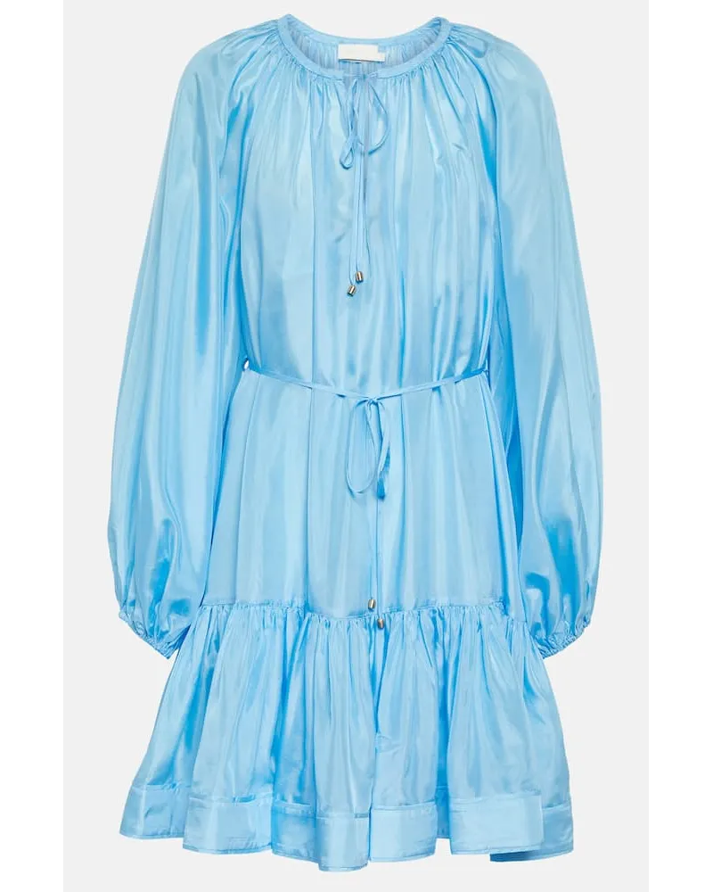 Zimmermann Miniabito Halcyon in seta Blu