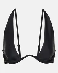 JADE SWIM Top bikini Paloma Nero