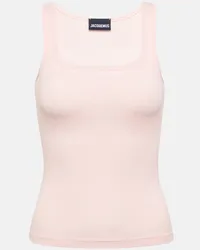 Jacquemus Tank top Le Caraco in jersey di cotone Rosa