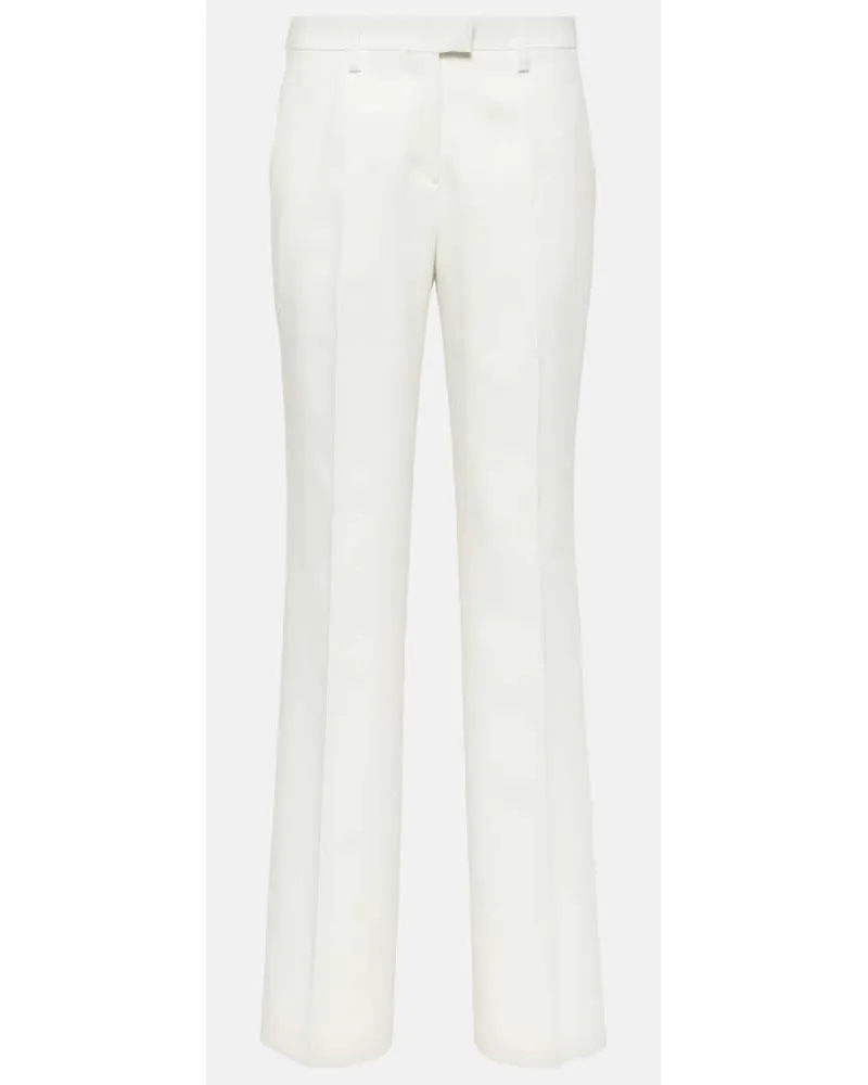Etro Pantaloni flared a vita media Bianco