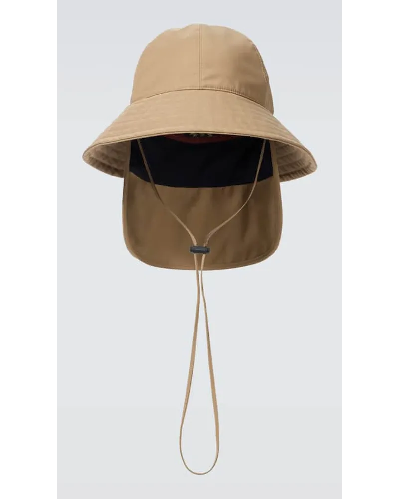 Loro Piana Cappello da pescatore in misto lana Beige