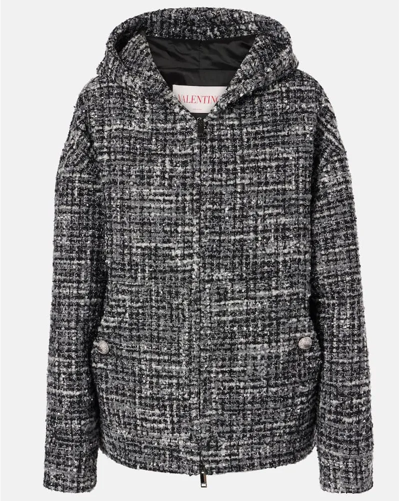 Valentino Garavani Giacca Mossi in tweed Grigio