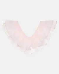 Giambattista Valli Top bikini con finiture in organza Rosa