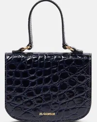 Jil Sander Borsa a tracolla Mini in pelle Blu