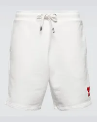 AMI Paris Shorts Ami de Cœur in cotone Bianco