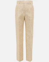 Valentino Garavani Pantaloni Optical Valentino in bouclé Metallizzato