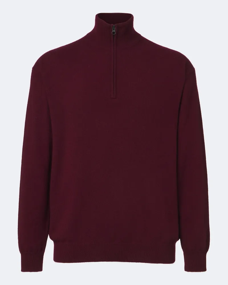 Lisa Yang Pullover Augustus in cashmere Borgogna