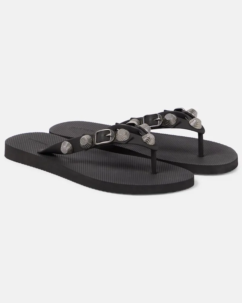 Balenciaga Sandali infradito Cagole con decorazioni Nero