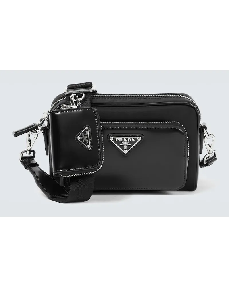 Prada Borsa a tracolla con pelle Nero