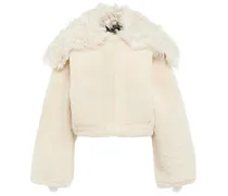 Giacca cropped Piloni in shearling
