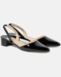 Manolo Blahnik Pumps slingback Aspro 30 in vernice Nero