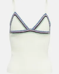 Chloé Chloé Top in lana con ricami Multicolore