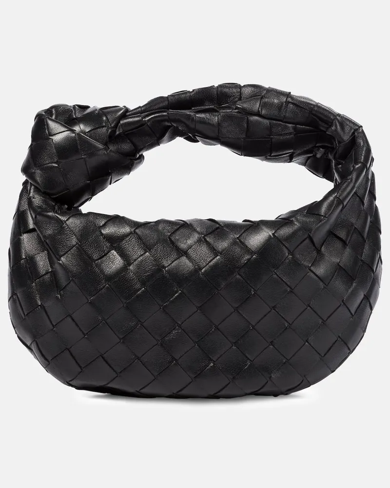 Bottega Veneta Borsa BV Jodie Mini in pelle intrecciata Nero