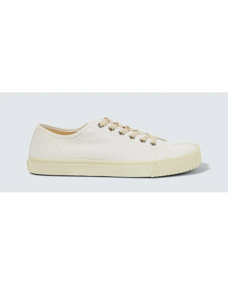 Maison Margiela Sneakers Tabi in canvas Bianco