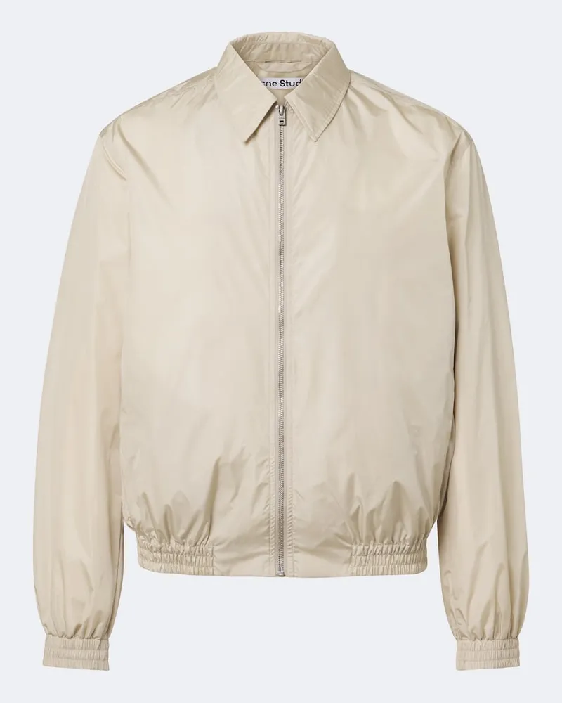 Acne Studios Giacca tecnica con logo Beige