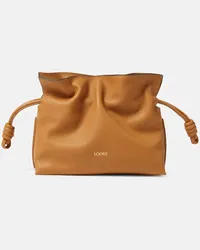 Loewe Clutch Flamenco Mini in pelle Neutro