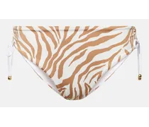 Slip bikini Sibilla con stampa zebrata