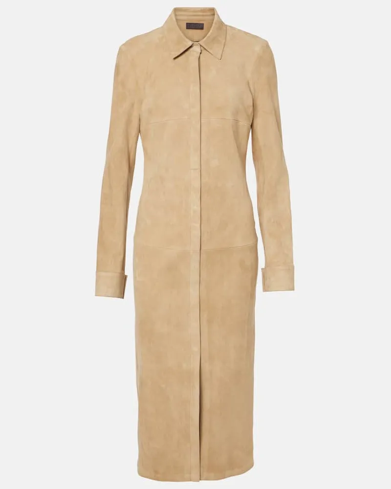 Stouls Cappotto Becky in suede Beige