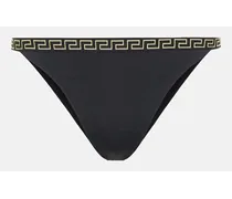 Versace Slip bikini con Greca Nero