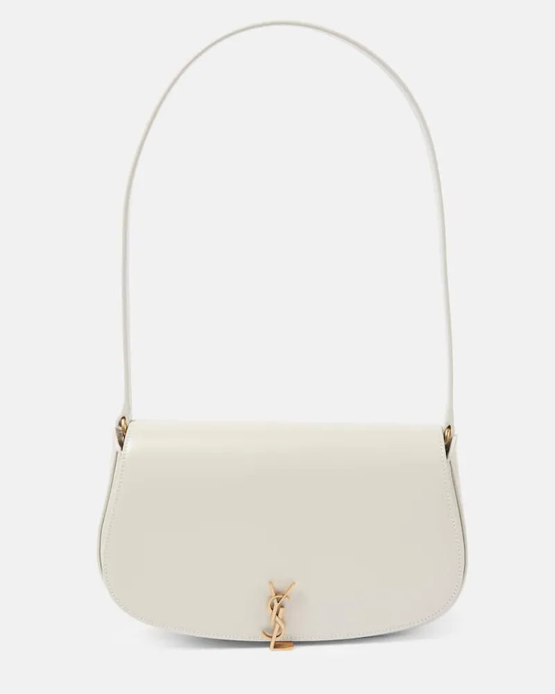 Saint Laurent Borsa a spalla Voltaire Mini in pelle Bianco