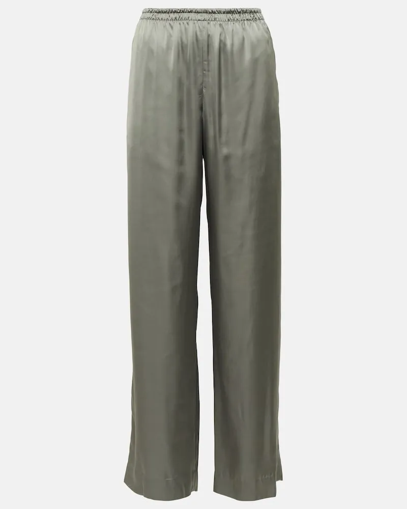 Vince Pantaloni a gamba larga e vita alta Blu
